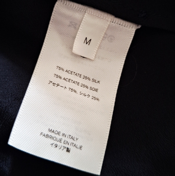 THE ROW Cutro Open Knit Silk Sleeveless Maxi Dress Midnight Blue M Org $2,550 - Picture 13 of 16